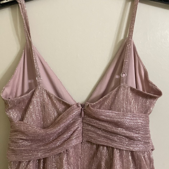 Forever 21 Tiered Babydoll Metallic Dress - Picture 7 of 13